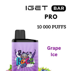 IGET BAR PRO – GRAPE ICE – 10 000 PUFFS