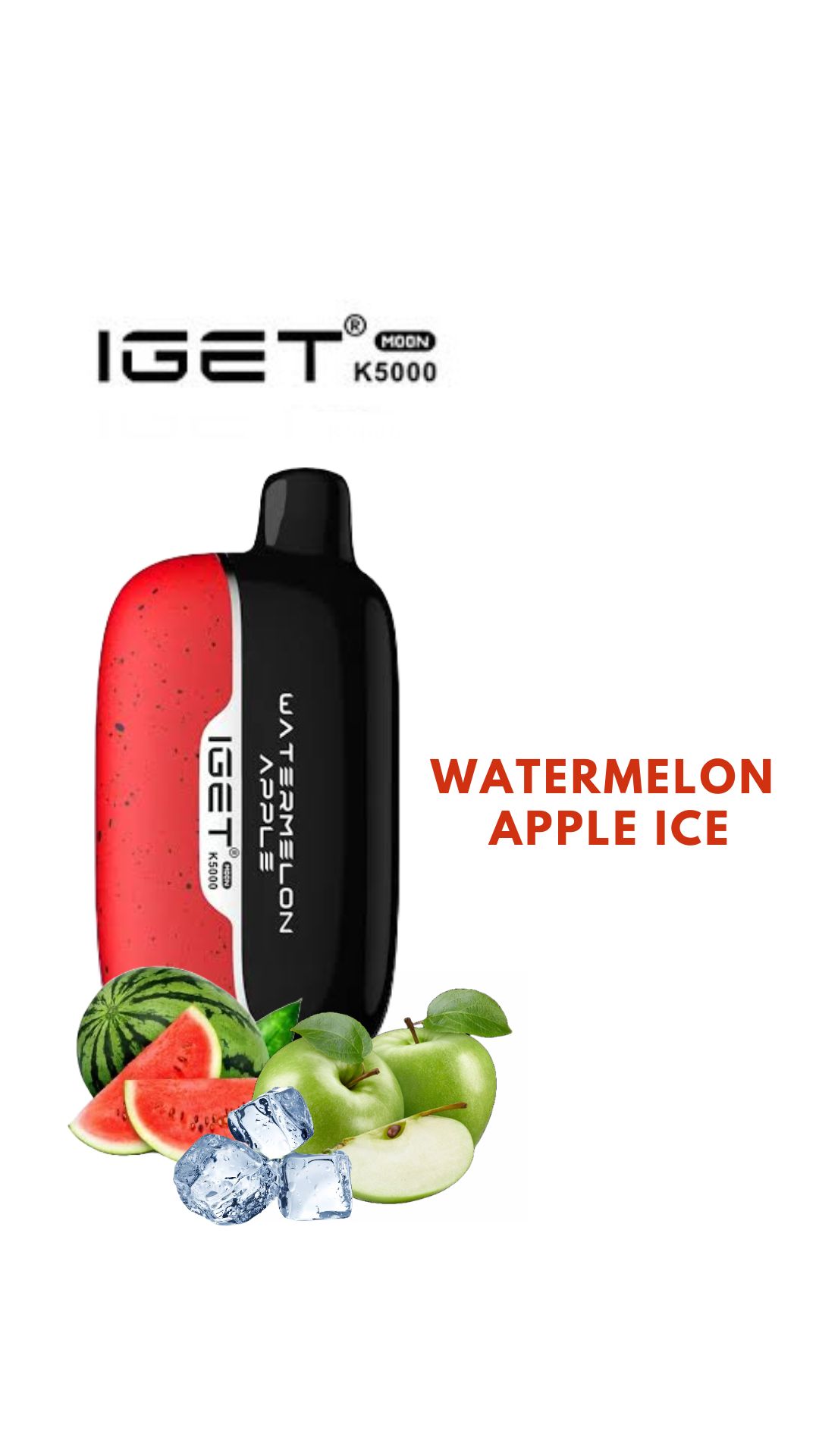 IGET MOON – WATERMELON APPLE ICE – K5000 PUFFS