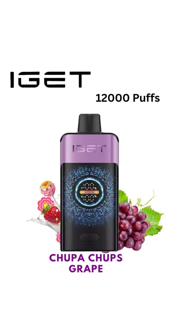 IGET ONE – CHUPA CHUPS GRAPE – 12000 PUFFS