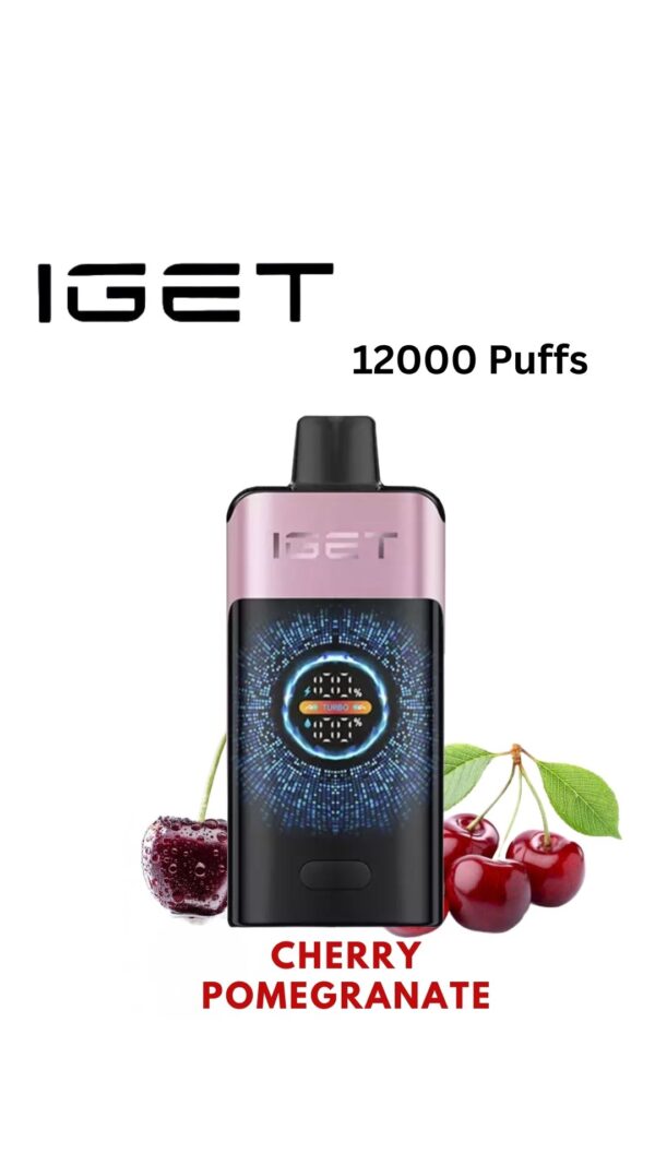 IGET ONE – CHERRY POMEGRANATE – 12000 PUFFS