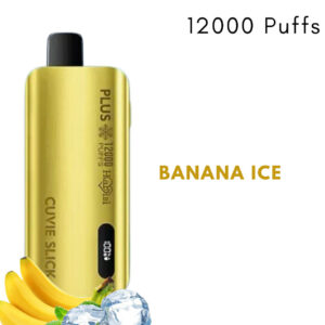 HQD CUVIE SLICK HABIBI – BANANA ICE – 12000 PUFFS